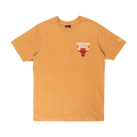 New Era Chicago Bulls League Washed Cotton Deep Sand Brown Short Sleeve T-Shirt