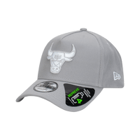 New Era Chicago Bulls Repreve® Cloud Gray 9Forty A-Frame Snapback Cap