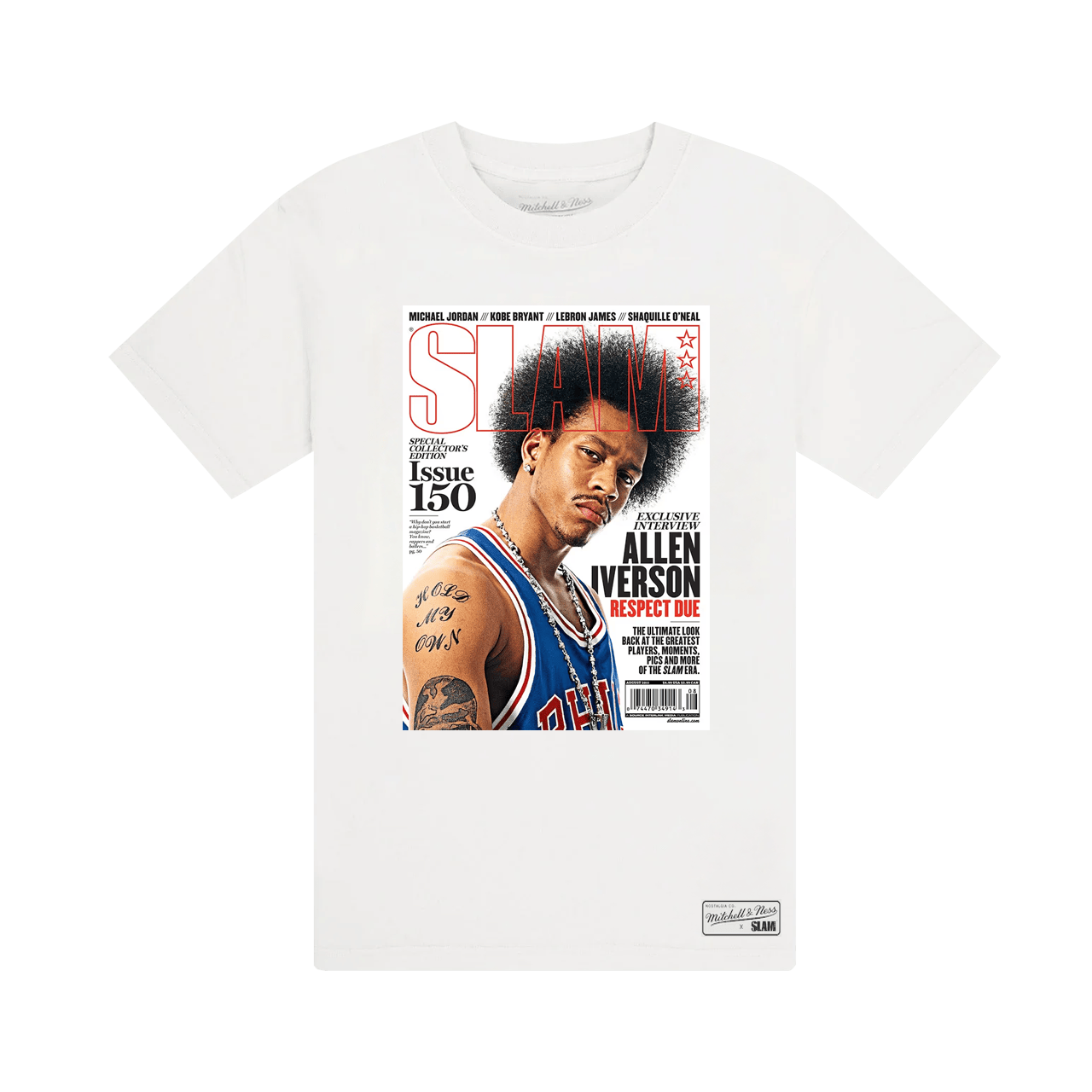 Mitchell & Ness Allen Iverson Slam Issue 150 Cover Tee | White
