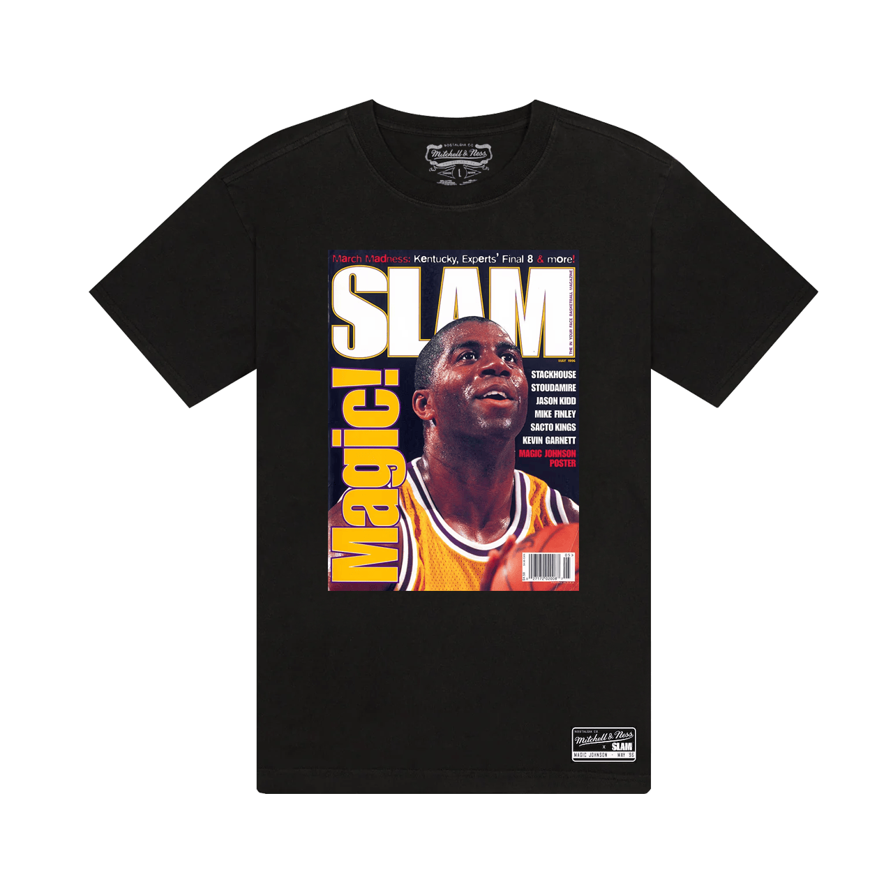 Mitchell & Ness Magic Johnson Slam Issue 11 Cover Tee | Black