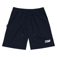 Titan Staples Strike Logo Performance Shorts - Navy
