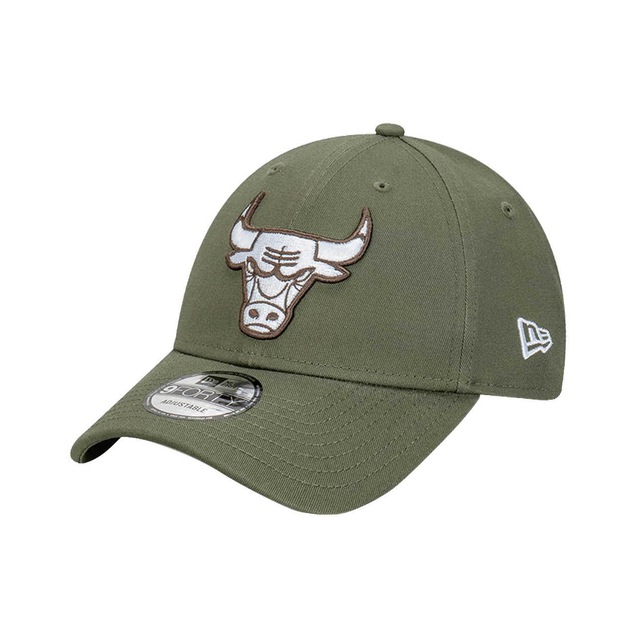 海外限定　新品Chicago Bulls オリーブグリーンキャップ New Era Chicago Bulls Dark Olive 9Forty Snapback Cap | Men