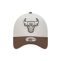 New Era Chicago Bulls Vintage Stone Walnut 9Forty A-Frame Snapback Cap