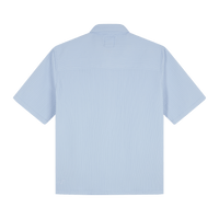Titan Essential Textured Casual Shirt - Powder Blue