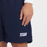 Titan Staples Strike Logo Performance Shorts - Navy