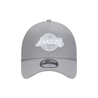 New Era Los Angeles Lakers Repreve® Cloud Gray 9Forty A-Frame Snapback Cap