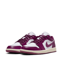 Wmns Air Jordan 1 Low 'White and Bordeaux'