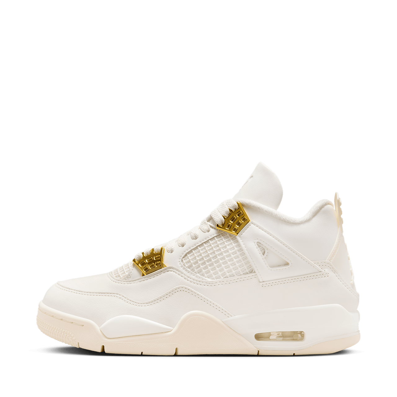 Jordan 4s white and top gold