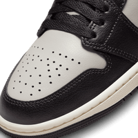 Wmns Air Jordan 1 Mid 'Black, Gym Red and College Grey'