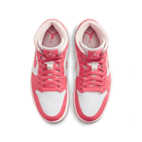 Wmns Air Jordan 1 Mid 'White and Sea Coral'