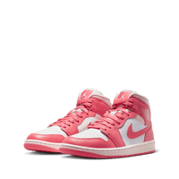 Wmns Air Jordan 1 Mid 'White and Sea Coral'