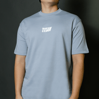 Titan Essentials Strike Logo Tee - Powder Blue