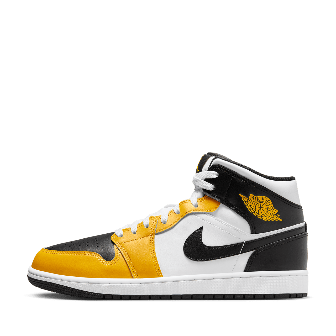 Black white and yellow jordan 1 online