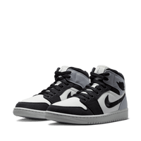Wmns Air Jordan 1 Mid SE 'Sail, Black and Light Steel Grey'