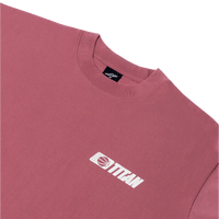 Titan Staples Hoops Strike Logo Tee - Old Rose
