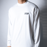 Titan Staples Hoops Strike Logo Long-Sleeve Tee - White