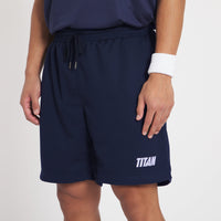 Titan Staples Strike Logo Performance Shorts - Navy