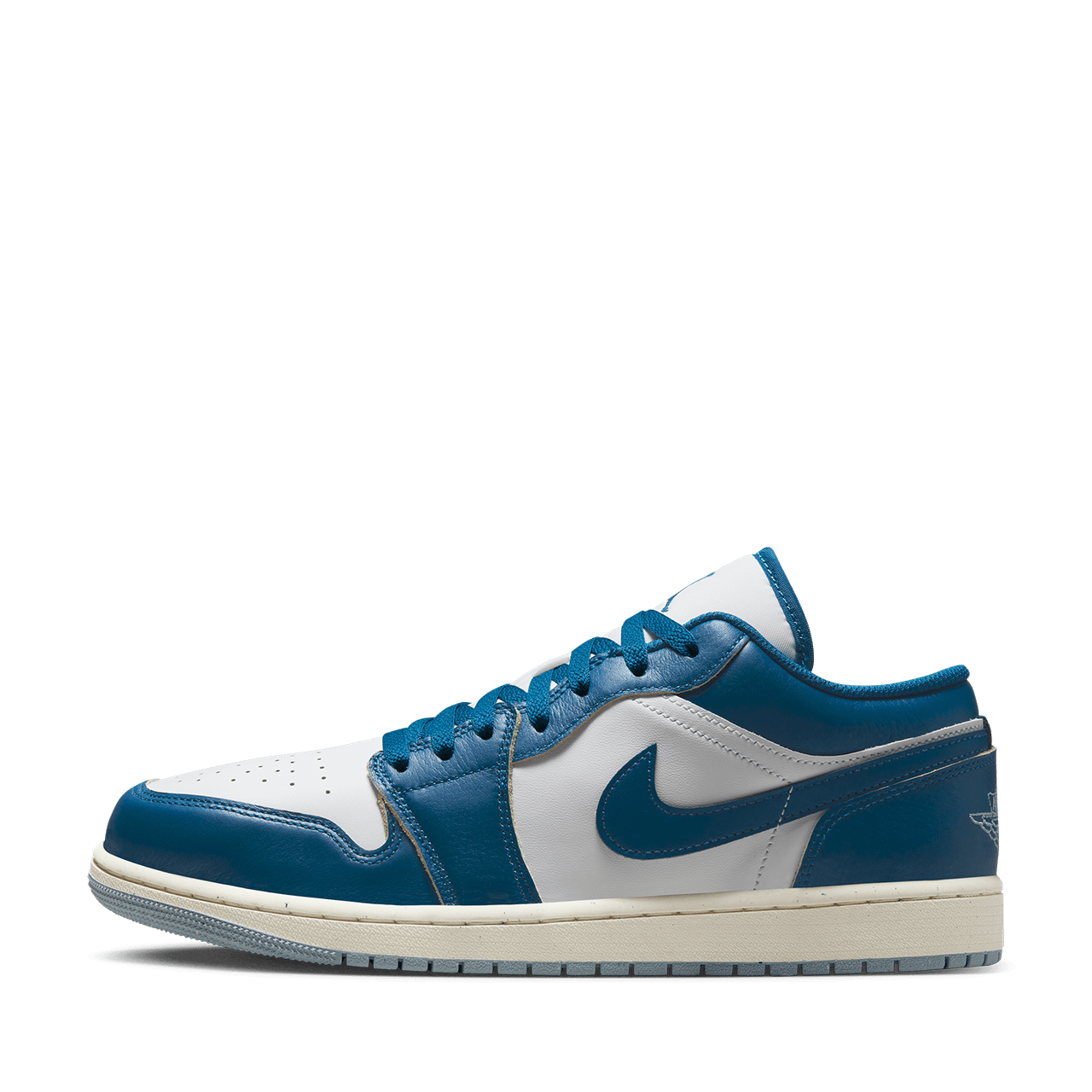 Air Jordan 1 Low SE White and Industrial Blue TITAN