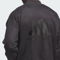 adidas Basketball Sueded Crew Sweatshirt - Grey