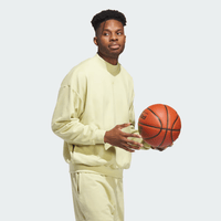adidas Basketball Sueded Crew Sweatshirt - Yellow