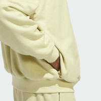 adidas Basketball Sueded Crew Sweatshirt - Yellow