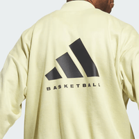 adidas Basketball Sueded Crew Sweatshirt - Yellow