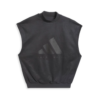 adidas Basketball Sueded Sleeveless Sweatshirt - Grey