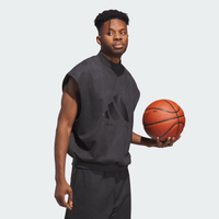 adidas Basketball Sueded Sleeveless Sweatshirt - Grey