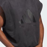 adidas Basketball Sueded Sleeveless Sweatshirt - Grey