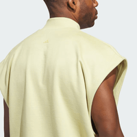 adidas Basketball Sueded Sleeveless Sweatshirt - Yellow