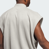 adidas Basketball Sueded Sleeveless Sweatshirt - Beige