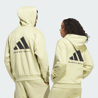 adidas Basketball Sueded Hoodie - Yellow