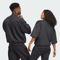 adidas Basketball Sueded 3/4 Half-Zip Sweatshirt - Grey