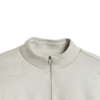 adidas Basketball Sueded 3/4 Half-Zip Sweatshirt - Beige