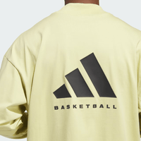 adidas Basketball Long Sleeve Tee - Yellow