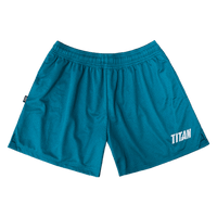 Titan Hoops Talk Strike Logo Women's Performance Shorts - Seagreen