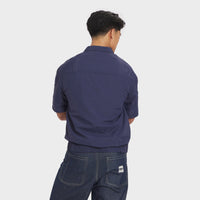 Titan Essential Casual Trucker Shirt - Navy Blue