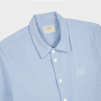 Titan Essential Textured Casual Shirt - Powder Blue