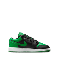 Air Jordan 1 Low GS 'Black and Lucky Green'