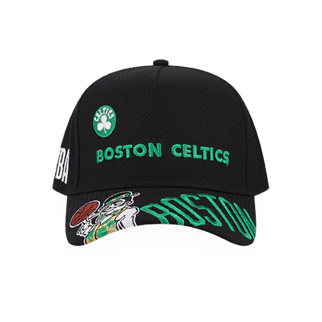 New Era Boston Celtics Black 9Forty A Frame Snapback Hat