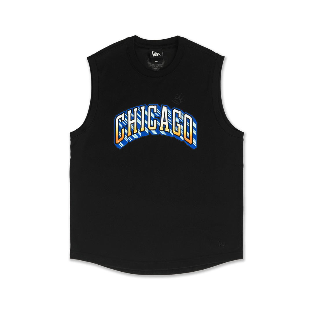 New Era NBA Chicago Bulls League Mix Muscle Tank | Black
