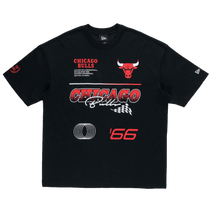 New Era NBA Racing Chicago Bulls Oversized Short-Sleeve Tee