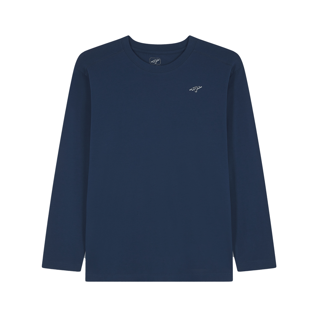 Titan Staples Fist Logo Performance Long-Sleeve Tee - Navy | Navy