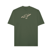 Titan Staples Fist Logo Tee - Olive Green