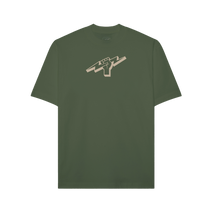 Titan Staples Fist Logo Tee - Olive Green