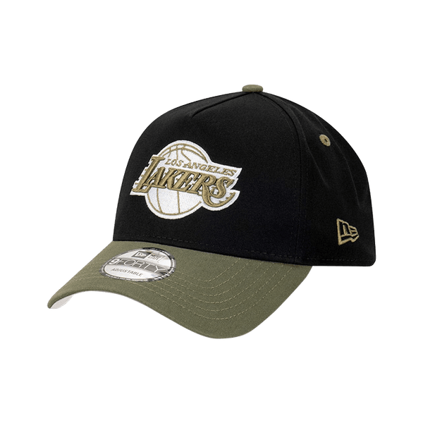 New Era Los Angeles Lakers Black Olive 9Forty Snapback Cap