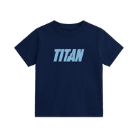 Titan Staples Strike Logo Youth Tee - Navy Blue