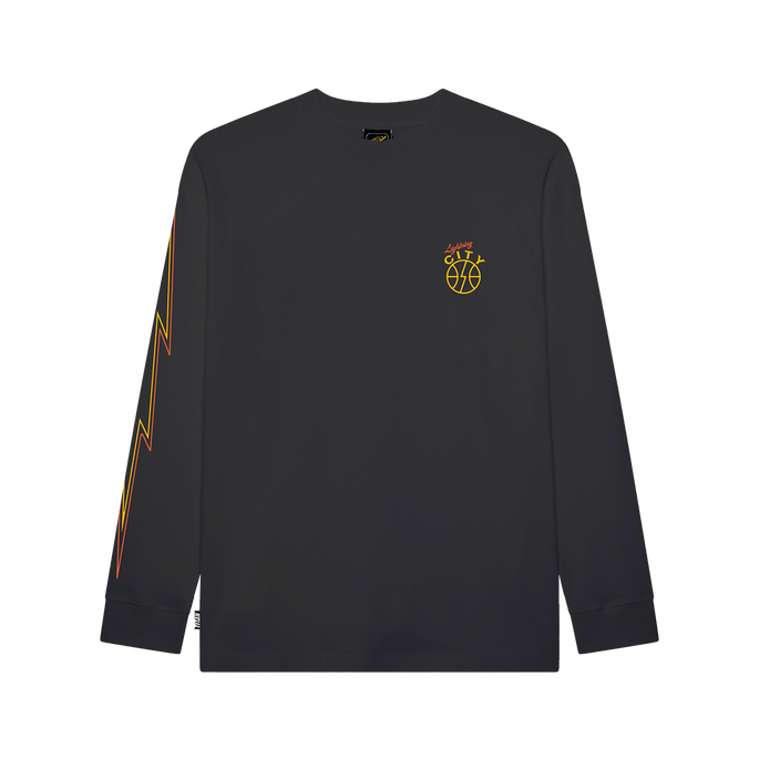 Titan Lightning City Long-Sleeve Tee | Black