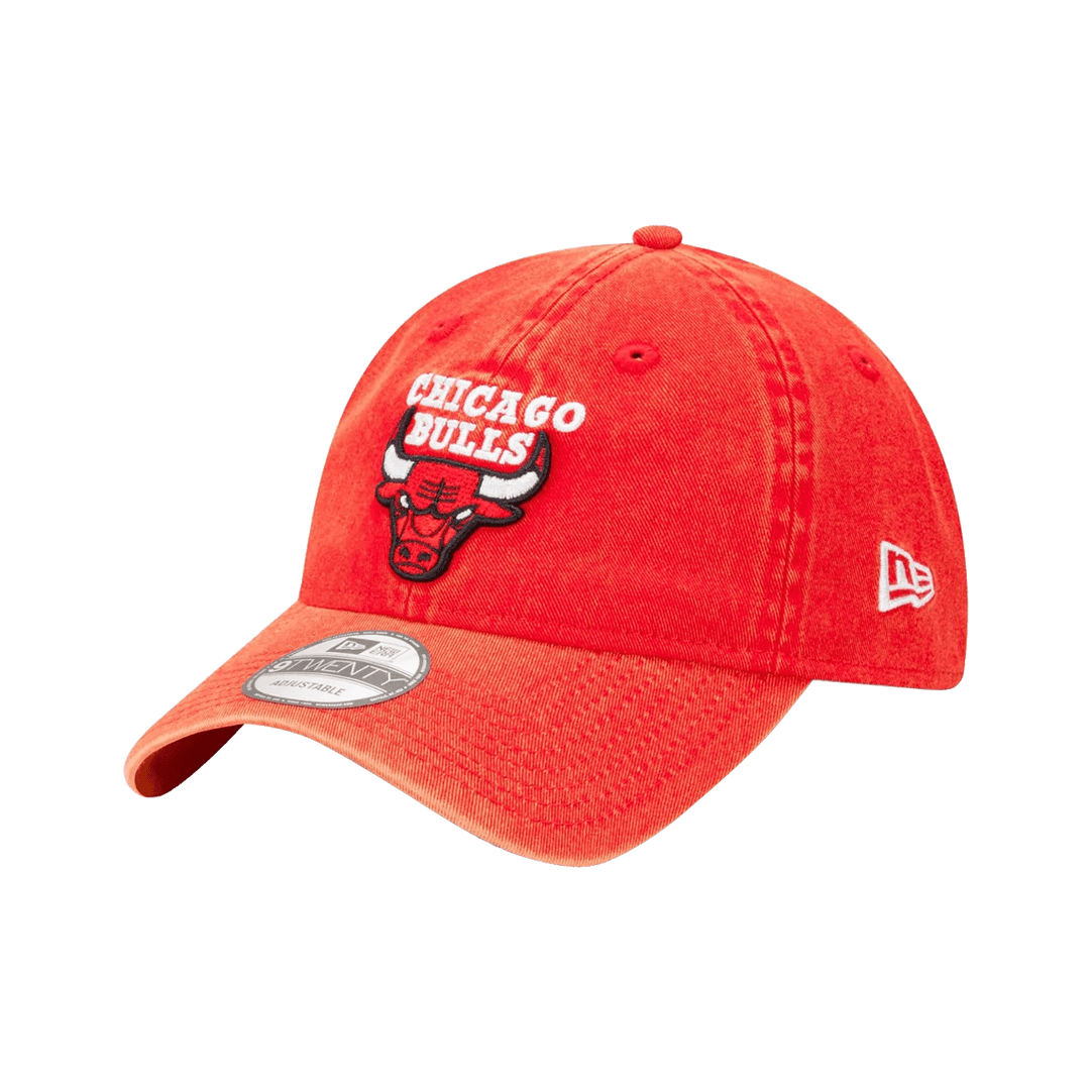 New Era Chicago Bulls Snow Wash 9Twenty Adjustable Strapback Cap Red