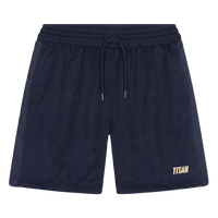 Titan Staples Strike Logo Mesh Shorts - Navy Blue